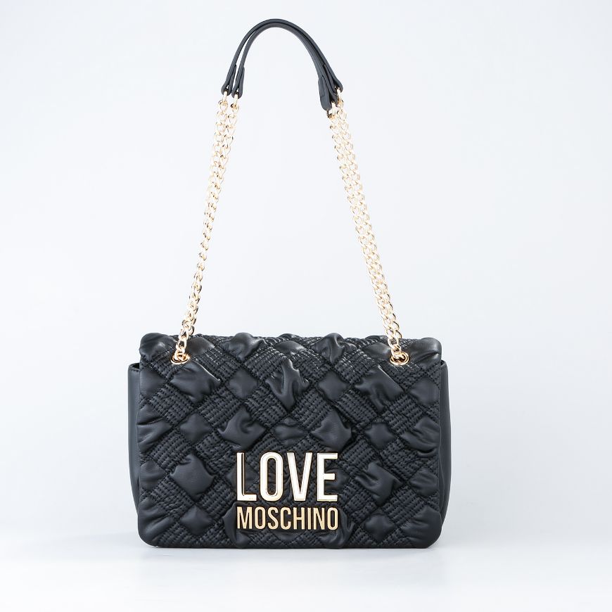 Picture of LOVE MOSCHINO WOMEN'S SHOULDER BAG CHESS Q BLACK