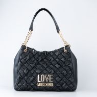 Picture of LOVE MOSCHINO WOMEN'S SHOPPING BAG CHESS Q BLACK 1