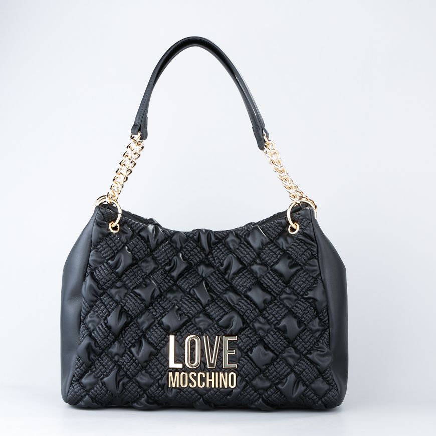 Picture of LOVE MOSCHINO WOMEN'S SHOPPING BAG CHESS Q BLACK