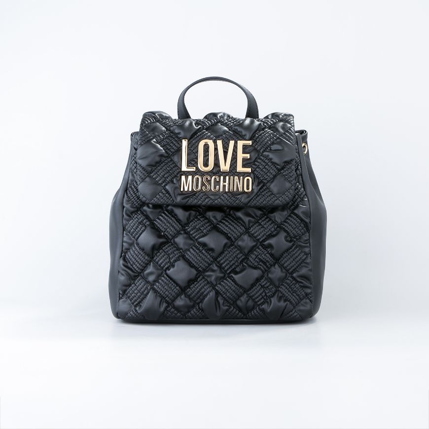 Picture of LOVE MOSCHINO WOMEN'S BACKPACK CHESS Q BLACK