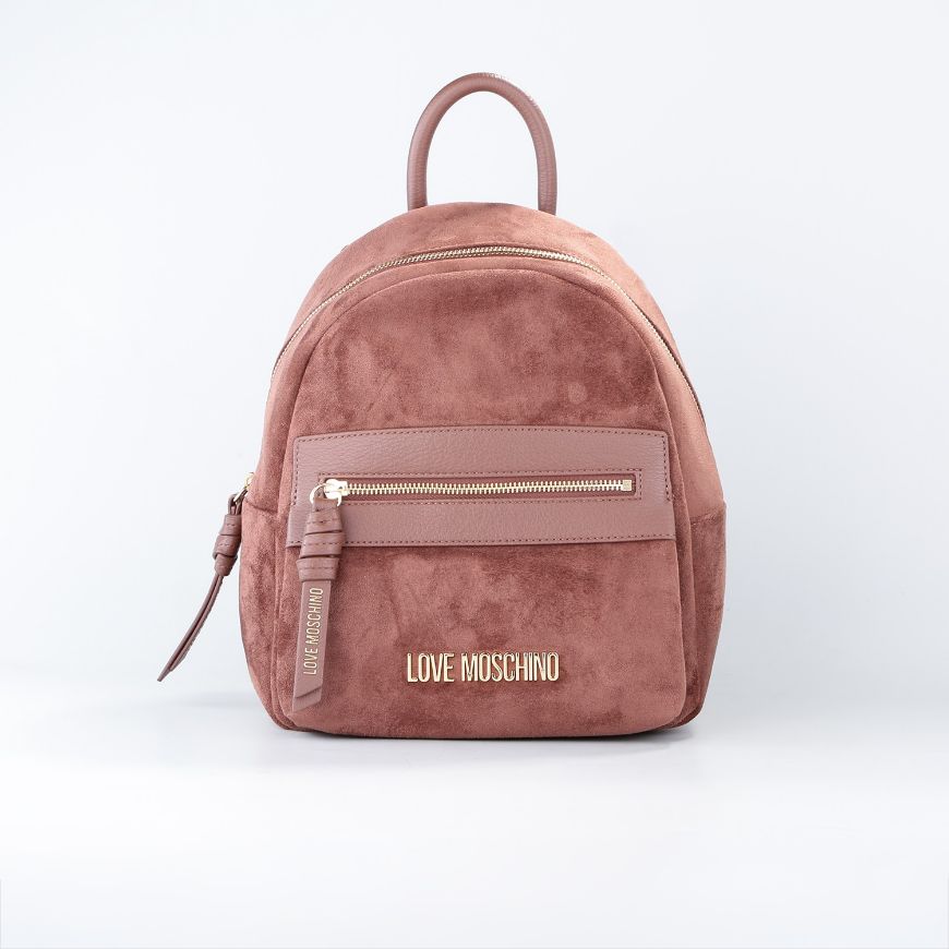 Picture of LOVE MOSCHINO WOMEN'S BACKPACK SIGNATURE ZIP TAN