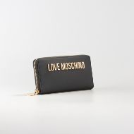 Picture of LOVE MOSCHINO WOMEN'S ZIP AROUND WALLET BOLD LOVE BLACK 2