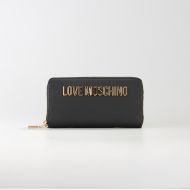 Picture of LOVE MOSCHINO WOMEN'S ZIP AROUND WALLET BOLD LOVE BLACK 1