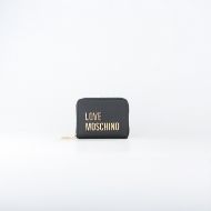 Picture of LOVE MOSCHINO WOMEN'S MEDIUM ZIP AROUND WALLET BOLD LOVE BLACK 1