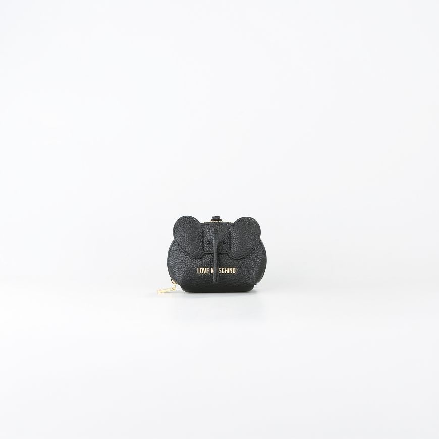 Picture of LOVE MOSCHINO WOMEN'S PURSE ELEPHANT CHARM BLACK