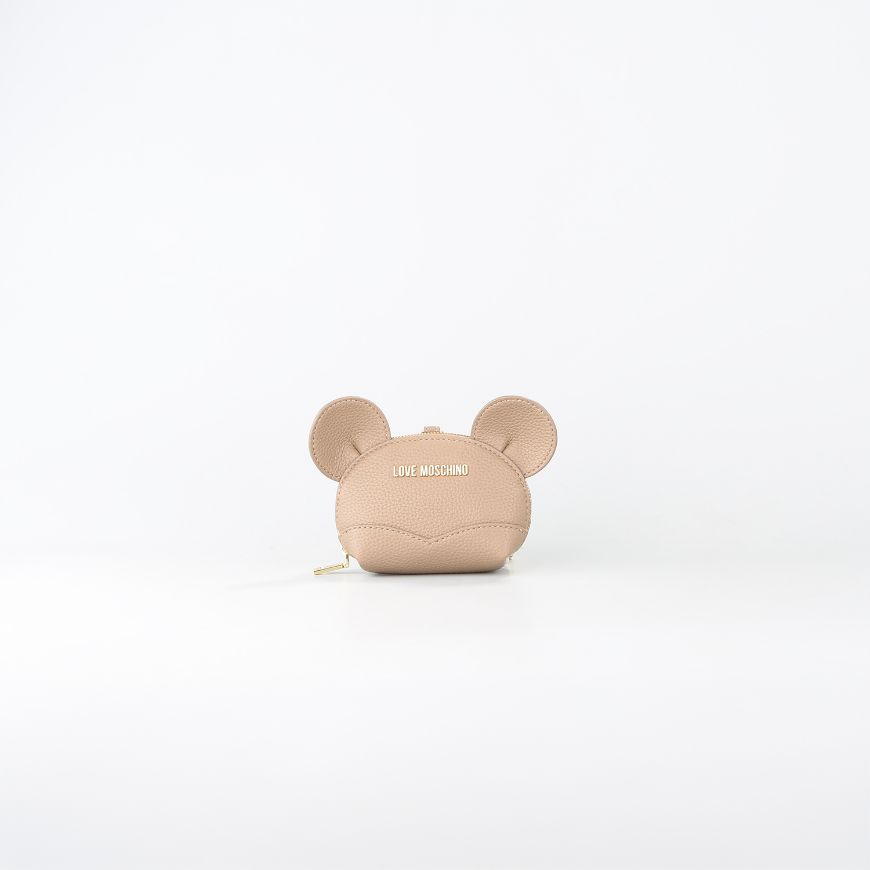 Picture of LOVE MOSCHINO WOMEN'S PURSE MOUSE CHARM BEIGE