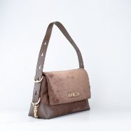 Picture of LOVE MOSCHINO WOMEN'S SHOULDER BAG SIGNATURE ZIP BROWN 2