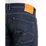 Picture of REPLAY MEN'S ROCCO COMFORT-FIT DEEP BLUE STRETCH DENIM JEANS DARK BLUE 8