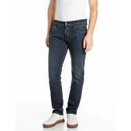 Picture of REPLAY MEN'S ROCCO COMFORT-FIT DEEP BLUE STRETCH DENIM JEANS DARK BLUE 1