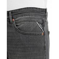 Picture of REPLAY MEN'S WILLBI REGULAR-FIT BLACK COMFORT DENIM JEANS DARK GREY 5