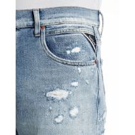 Picture of REPLAY MEN'S AIDEEN STRAIGHT-FIT COMFORT BLUE DENIM JEANS LIGHT BLUE 5