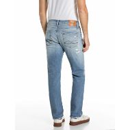 Picture of REPLAY MEN'S AIDEEN STRAIGHT-FIT COMFORT BLUE DENIM JEANS LIGHT BLUE 3