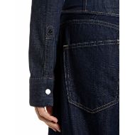 Picture of REPLAY WOMEN'S CROPPED SLIM INDIGO DENIM SHIRT DARK BLUE 5