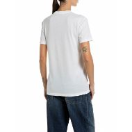 Снимка на REPLAY ДАМСКИ ТОП COTTON T-SHIRT WITH HEART PRINT NATURAL WHITE 2
