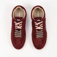 Снимка на KARL LAGERFELD ДАМСКИ СПОРТНИ ОБУВКИ ALTIA SIGNIA PATCH EMBROIDERED SNEAKERS BURGUNDY 3