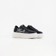 Снимка на KARL LAGERFELD ДАМСКИ СПОРТНИ ОБУВКИ KREEPER PEARL SIGNIA LOW LACE SNEAKERS BLACK 4