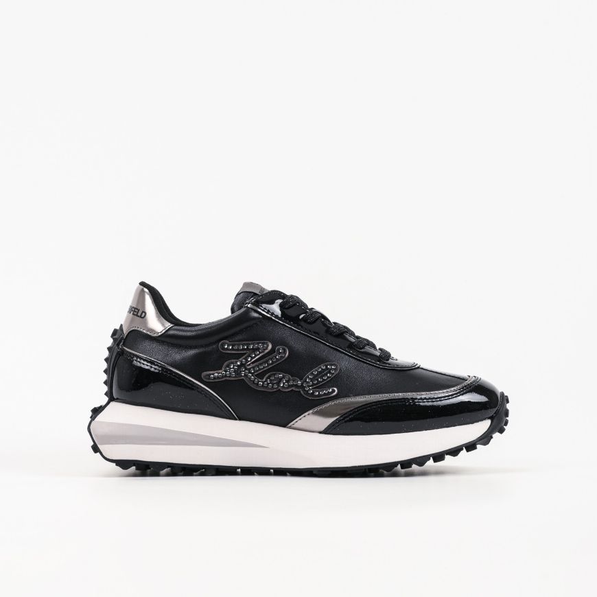 Снимка на KARL LAGERFELD ДАМСКИ СПОРТНИ ОБУВКИ ZONE SIGNIA STONES SNEAKERS BLACK W/SILVER