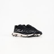 Снимка на KARL LAGERFELD ДАМСКИ СПОРТНИ ОБУВКИ BLAZE ORCHID EMBROIDERED LOW LACE SNEAKERS BLACK 4