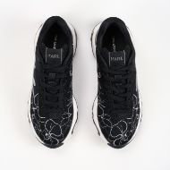 Снимка на KARL LAGERFELD ДАМСКИ СПОРТНИ ОБУВКИ BLAZE ORCHID EMBROIDERED LOW LACE SNEAKERS BLACK 3