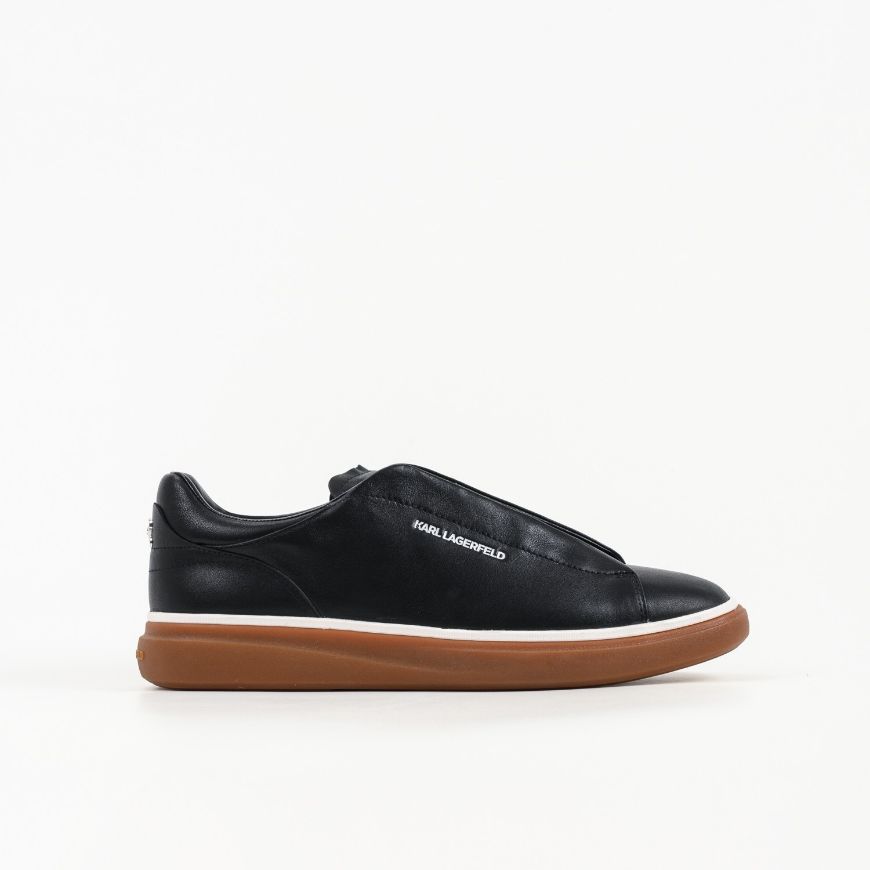 Picture of KARL LAGERFELD MEN'S KANE HIDDEN LACE LOW SNEAKERS BLACK