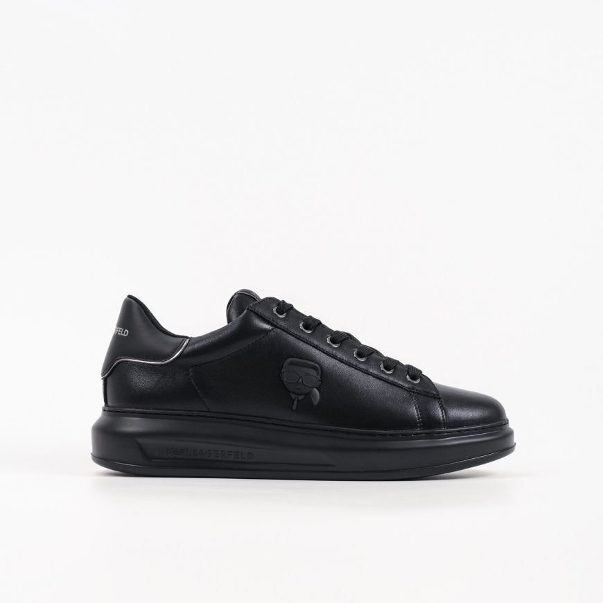 Picture of KARL LAGERFELD MEN'S KAPRI NFT RELIEF LO LACE SNEAKERS BLACK