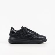 Picture of KARL LAGERFELD MEN'S KAPRI MENS MONOGRAM RPT LOW SNEAKERS BLACK 1