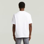 Picture of G-STAR MEN'S MULTI CHEST BADGE RELAXED T-SHIRT WHITE 2