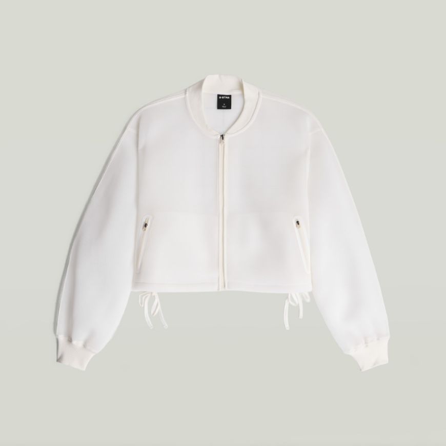 Picture of G-STAR WOMEN'S MESHY BINDING JACKET IN MILK