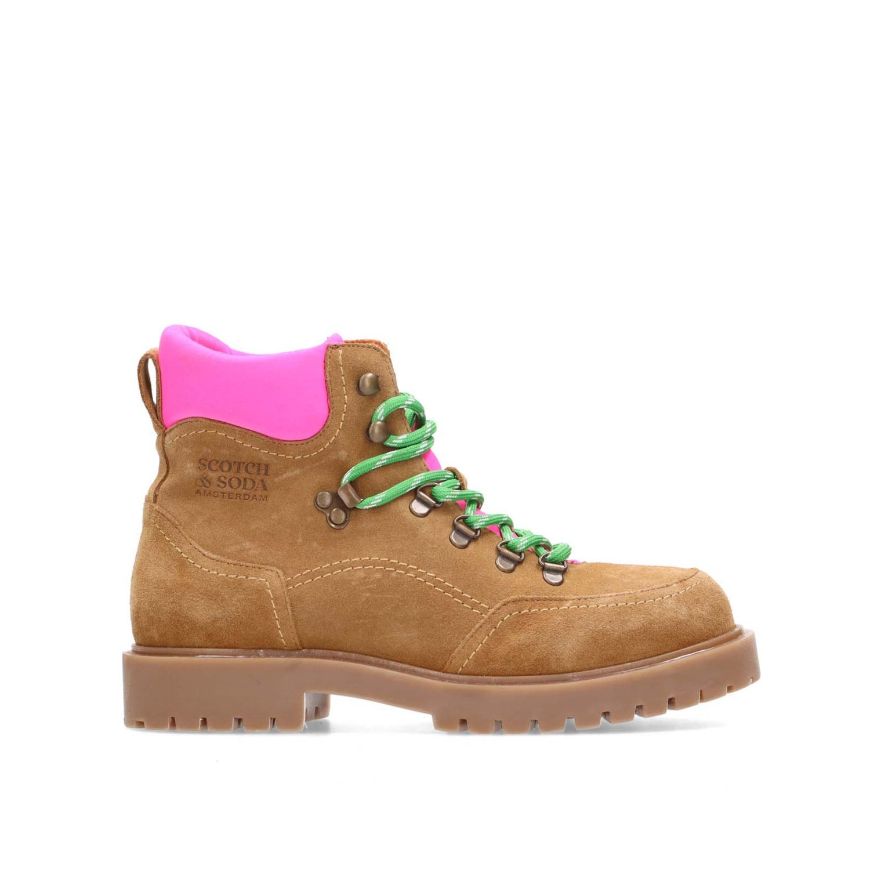 Picture of SCOTCH&SODA WOMEN'S TOBY BOOTS BEIGE-PINK