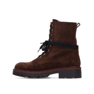 Picture of SCOTCH&SODA WOMEN'S BETTIE LACE-UP BOOTS DARK BROWN 7