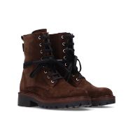 Picture of SCOTCH&SODA WOMEN'S BETTIE LACE-UP BOOTS DARK BROWN 4