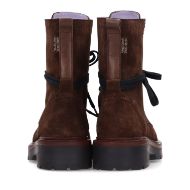Picture of SCOTCH&SODA WOMEN'S BETTIE LACE-UP BOOTS DARK BROWN 6