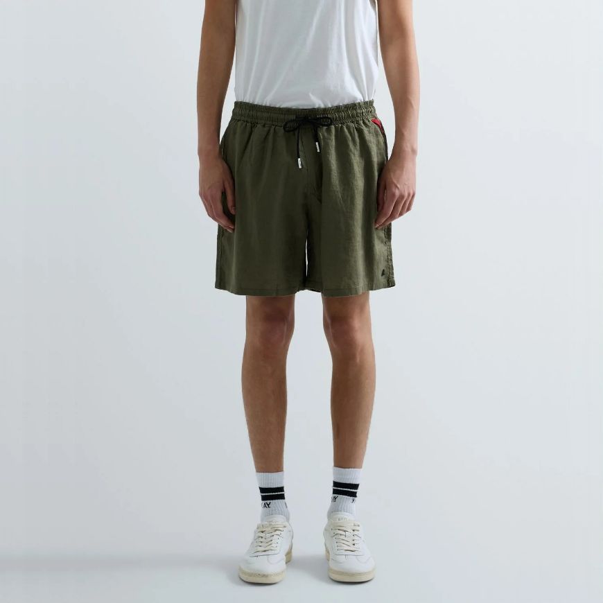 Picture of REPLAY MEN'S SWIMMING LINEN TRUNKS KHAKI