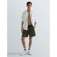 Picture of REPLAY MEN'S SWIMMING LINEN TRUNKS KHAKI 6