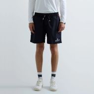 Picture of REPLAY MEN'S RECYCLED FABRIC SWIM SHORTS WITH ARCHIVAL LOGO DARK NAVY 1