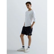 Picture of REPLAY MEN'S RECYCLED FABRIC SWIM SHORTS WITH ARCHIVAL LOGO DARK NAVY 6