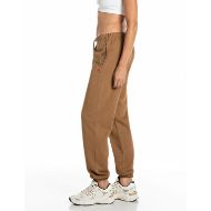 Picture of REPLAY WOMEN'S OVERSIZED R LOGO TERRY JOGGERS CARAMEL 4