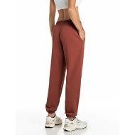 Picture of REPLAY WOMEN'S OVERSIZED R LOGO TERRY JOGGERS FIRED BRICK 2