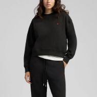 Снимка на REPLAY ДАМСКИ СУИТШЪРТ BOXY-FIT R LOGO FLEECE SWEATSHIRT BLACK 1