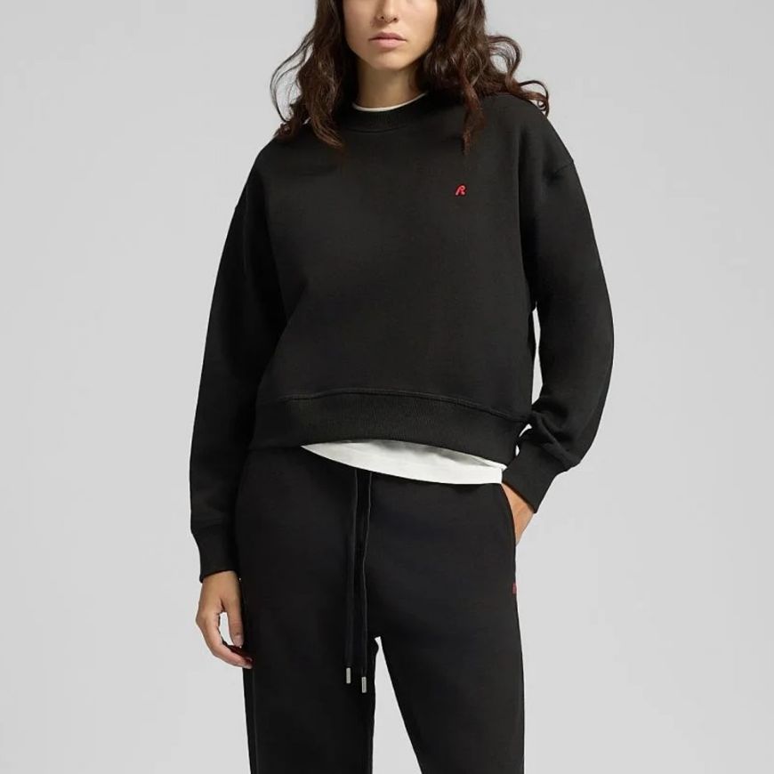 Снимка на REPLAY ДАМСКИ СУИТШЪРТ BOXY-FIT R LOGO FLEECE SWEATSHIRT BLACK