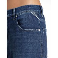 Picture of REPLAY WOMEN'S JANIE BARREL-FIT COMFORT DENIM JEANS DARK BLUE 5