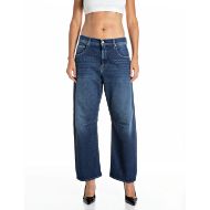 Picture of REPLAY WOMEN'S JANIE BARREL-FIT COMFORT DENIM JEANS DARK BLUE 1