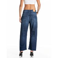 Picture of REPLAY WOMEN'S JANIE BARREL-FIT COMFORT DENIM JEANS DARK BLUE 3