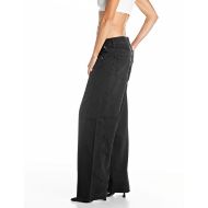 Picture of REPLAY WOMEN'S NARJA BAGGY-FIT COTTON/TENCELL DENIM JEANS BLACK DELAVÉ 4
