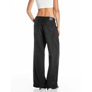 Picture of REPLAY WOMEN'S NARJA BAGGY-FIT COTTON/TENCELL DENIM JEANS BLACK DELAVÉ 3