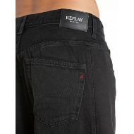 Picture of REPLAY WOMEN'S NARJA BAGGY-FIT COTTON/TENCELL DENIM JEANS BLACK DELAVÉ 8