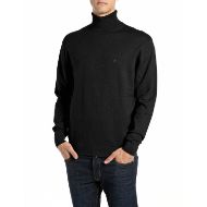 Снимка на REPLAY МЪЖКИ ПУЛОВЕР TURTLE-NECK COTTON CACHEMIRE SWEATER BLACK 1