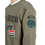Снимка на REPLAY МЪЖКИ СУИТШЪРТ TERRY COTTON SWEATSHIRT WITH R EMBROIDERY IVY GREEN 5