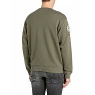 Снимка на REPLAY МЪЖКИ СУИТШЪРТ TERRY COTTON SWEATSHIRT WITH R EMBROIDERY IVY GREEN 2