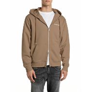 Снимка на REPLAY МЪЖКИ СУИТШЪРТ TERRY FLEECE ZIPPED HOODIE WITH LETTERING MUD 1